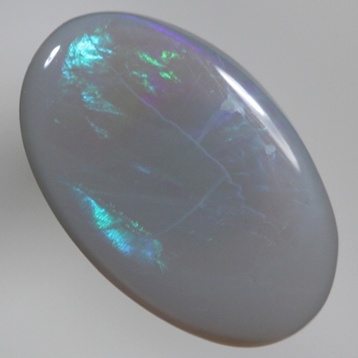 SOLID SEMI BLACK OPAL Green / turquoise rolling flash